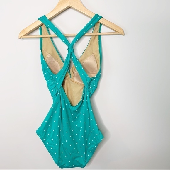 LL Bean Polka Dot One-Piece Swimsuit - Picture 5 of 6
